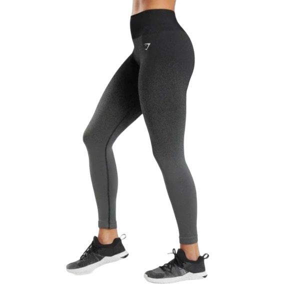 Gymshark Adapt Ombre Seamless Leggings - Black/Grey - Small - Picture 2 of 10